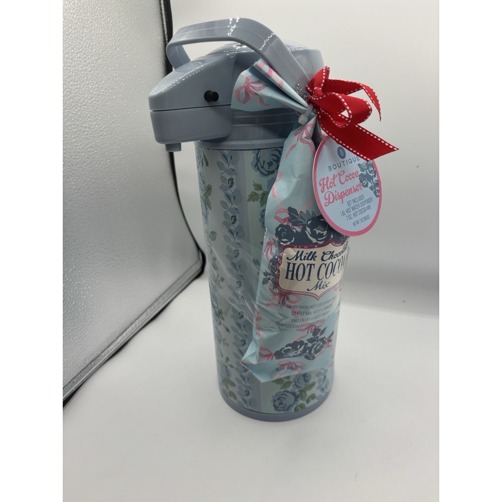 Boutique Blue Floral Hot Chocolate Coffee Dispenser‎ 1.6L NWT Sports Games